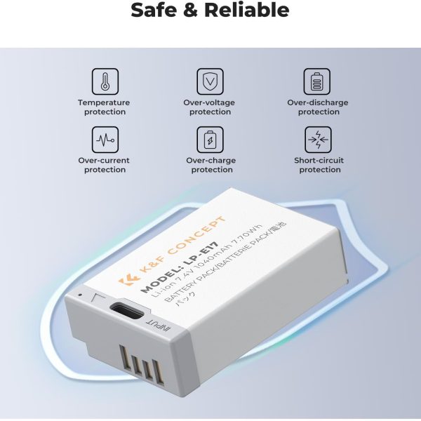 BATERÍA USB-C KF CONCEPT LP-E17 CANON 1040MAH - Imagen 6