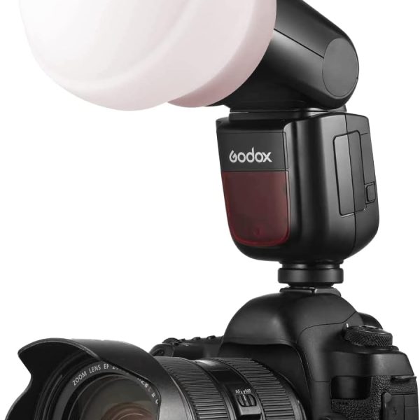 DIFUSOR SILICONA GODOX AK-R22 FLASH V1 V1PRO V100 AD100 AD200 ETC - Imagen 3