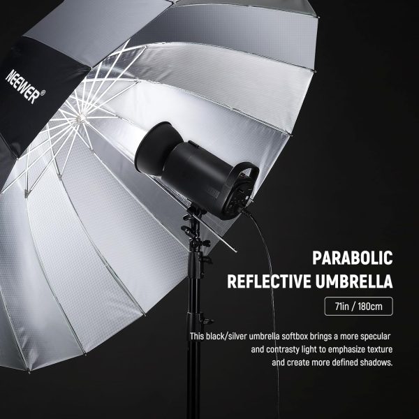 SOFTBOX PARAGUAS PARABÓLICO 180CM + TELA DIFUSORA - Imagen 2