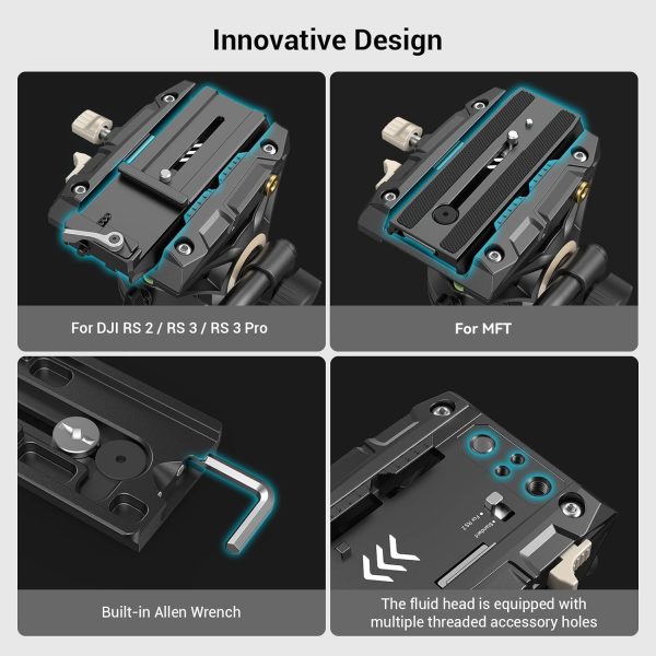 TRÍPODE VIDEO SMALLRIG AD-01 CABEZAL FLUIDO (3751B) - Imagen 7