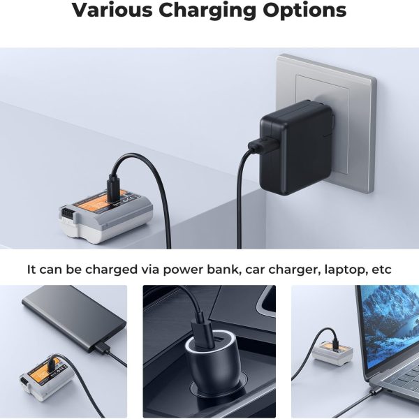 BATERÍA USB-C KF CONCEPT EN-EL15C NIKON 2600MAH - Imagen 5