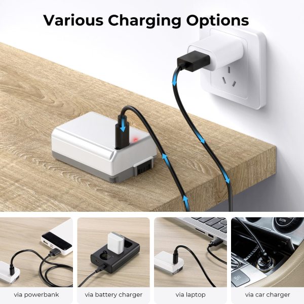 BATERÍA USB-C KF CONCEPT NP-FW50 SONY 1100MAH - Imagen 4