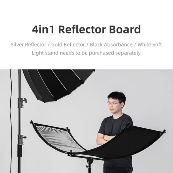 PANTALLA REFLECTOR CURVO 4 EN 1 110CM RETRATO + ATRIL - Imagen 12