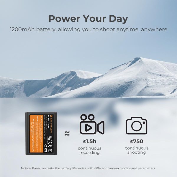 KIT KF CONCEPT CARGADOR DUAL + 2 BATERÍAS LP-E10 CANON 1200MAH - Imagen 3