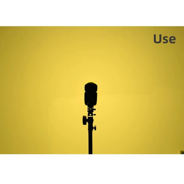 DIFUSOR PLÁSTICO AMARILLO PARA FLASH V1 V1PRO V100 - Imagen 2