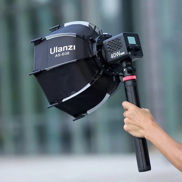 MINI SOFTBOX OCTAGONAL ULANZI AS-D30 + GRILLA MINI BOWENS - Imagen 2