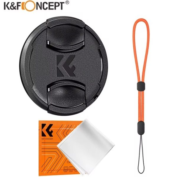 KIT KF CONCEPT TAPA LENTE 49MM + CAPKEEPER + PAÑO LIMPIEZA