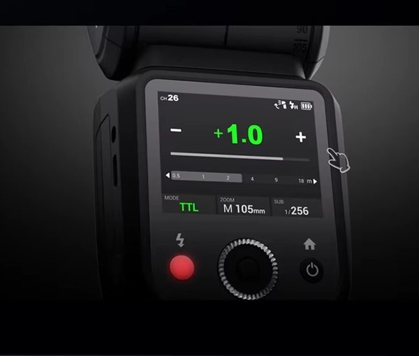 FLASH GODOX V100 TOUCH PARA CANON TTL HSS - Imagen 5