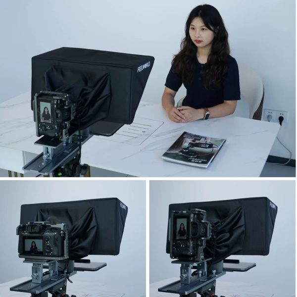 TELEPROMPTER FEELWORLD TP16  16 PULGADAS PARA CÁMARA O CELULAR - Imagen 10