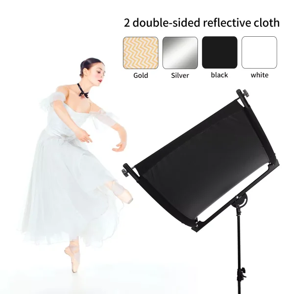 PANTALLA REFLECTOR CURVO 4 EN 1 110CM RETRATO + ATRIL - Imagen 9