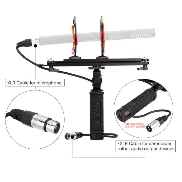 SISTEMA DE SUSPENSIÓN PARA MICRÓFONO AMBIENTAL BOYA BY-WS1000 - Imagen 7