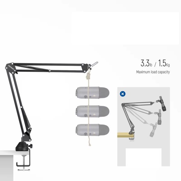 SOPORTE DE BRAZO PARA MICRÓFONO NEEWER NW-35A - Imagen 4