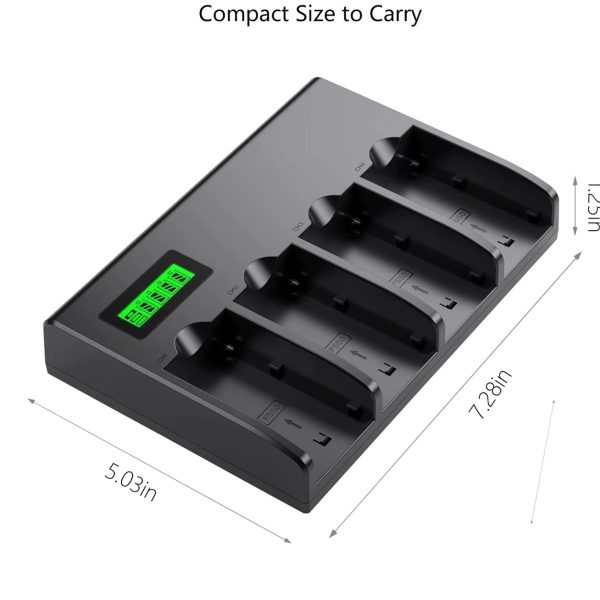 CARGADOR CUADRUPLE  PARA BATERÍA NP-F970 NP-F770 NP-F550 - Imagen 3
