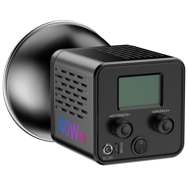 CAÑÓN LED ULANZI L024 40W RGB COMPACTO 40W + ADAPTADOR CORRIENTE - Imagen 5