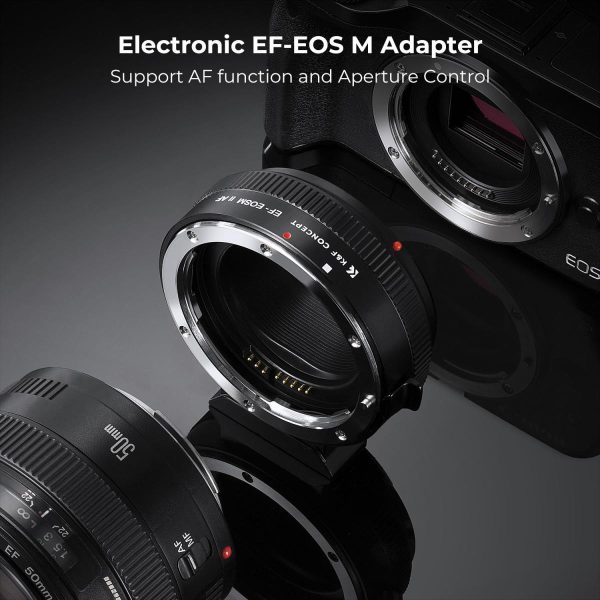KF CONCEPT ADAPTADOR MONTURA CANON EF/EFS A CANON M CON AUTOFOCO - Imagen 9