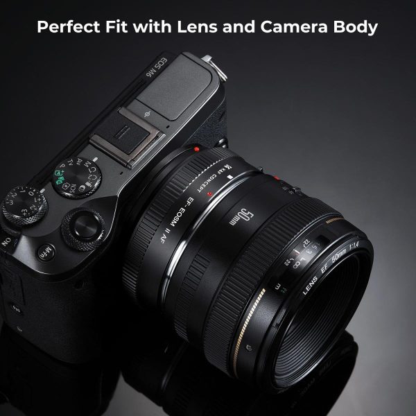 KF CONCEPT ADAPTADOR MONTURA CANON EF/EFS A CANON M CON AUTOFOCO - Imagen 8