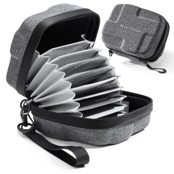 BOLSO IMPERMEABLE PARA FILTROS HASTA 95MM 10 ESPACIOS KF CONCEPT