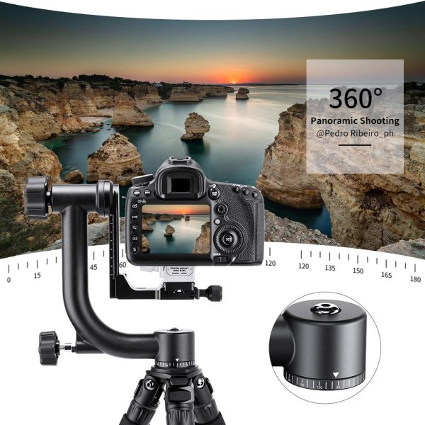 KF CONCEPT CABEZAL CARDÁN PANORÁMICO 360 GRADOS ALEACIÓN ALUMINIO - Imagen 7