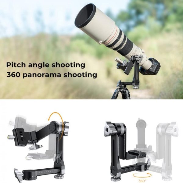 KF CONCEPT CABEZAL CARDÁN PANORÁMICO 360 GRADOS ALTA RESISTENCIA 20KG CAPACIDAD - Imagen 6