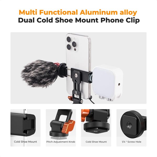 KF CONCEPT ADAPTADOR TRÍPODE METÁLICO PARA CELULAR KF31 - Imagen 2