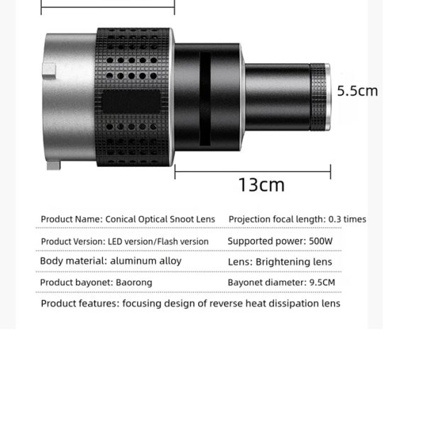 SNOOT MONTURA BOWENS CÓNICA CON FONDO ÓPTICO CON 35 DISEÑOS - Imagen 5