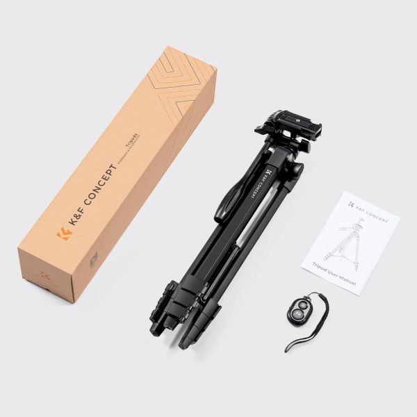 TRÍPODE ALUMINIO B174A1 + CONTROL REMOTO KF CONCEPT 51 A 152CM - Imagen 3