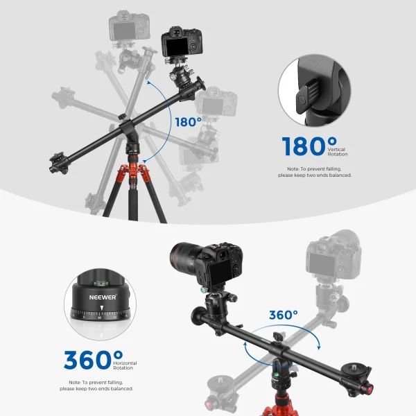 CABEZAL EJE CENTRALHORIZONTAL NEEWER NEEWER 62CM/76CM - Imagen 2