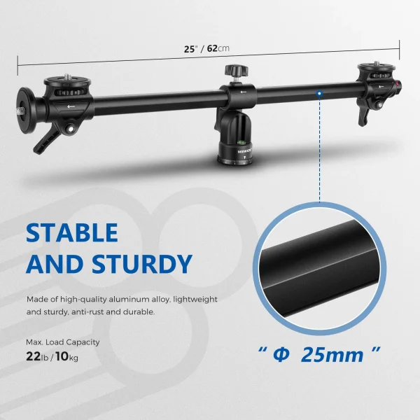 CABEZAL EJE CENTRALHORIZONTAL NEEWER NEEWER 62CM/76CM - Imagen 6