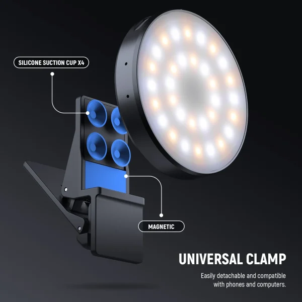 LUZ LED MAGNÉTICA PARA CELULAR NEEWER NL32R - Imagen 4