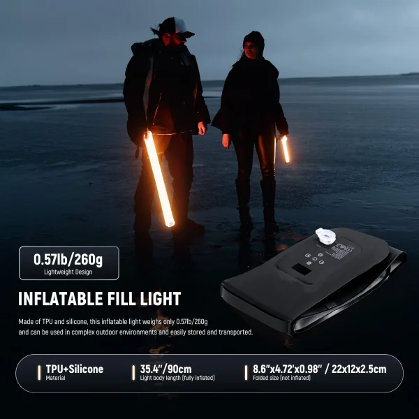 TUBO LUZ LED PORTATIL BICOLOR NEEWER GC21B 21W - Imagen 5