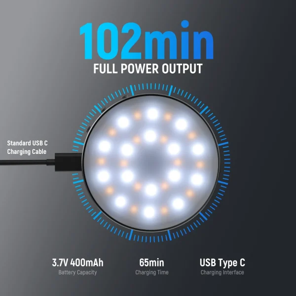LUZ LED MAGNÉTICA PARA CELULAR NEEWER NL32R - Imagen 6