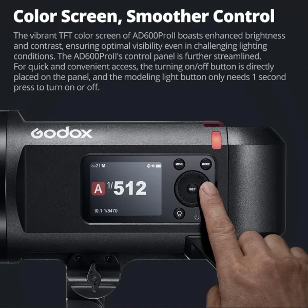 FLASH GODOX AD600PROII TTL HSS 2.4G - Imagen 7