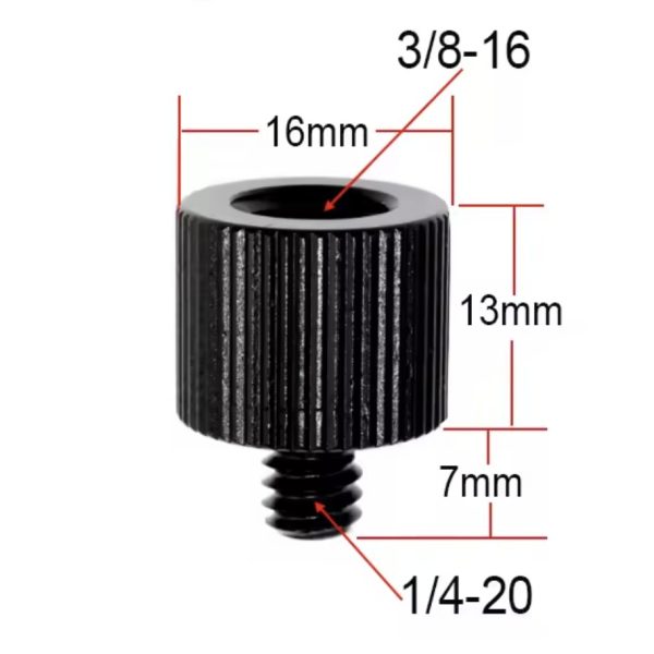 ADAPTADOR HILO 1/4 MACHO A  3/8 HEMBRA (A1)