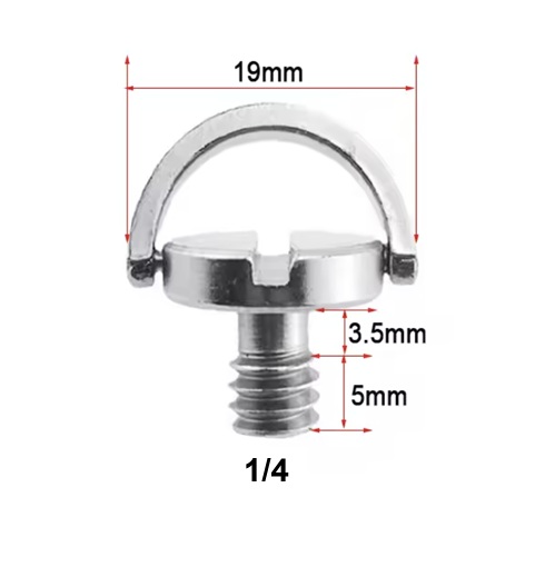 TORNILLO LIBERACIÓN RÁPIDA 1/4-20 8.5X19MM METAL MODELO (S10)