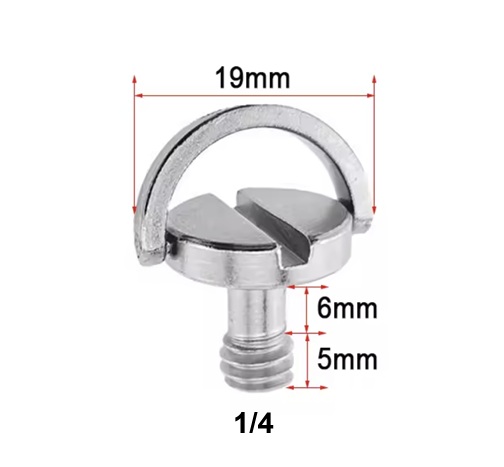 TORNILLO LIBERACIÓN RÁPIDA 1/4-20 19X11MM METAL MODELO (S11)