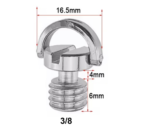 TORNILLO LIBERACIÓN RÁPIDA 3/8-20 16.5X10MM METAL MODELO (S12)