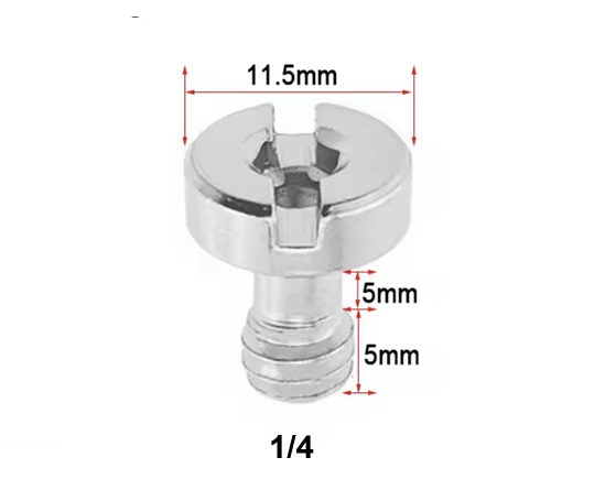 TORNILLO LIBERACIÓN RÁPIDA 1/4-20 11.5X10MM METAL MODELO (S14)