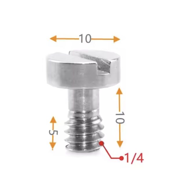 TORNILLO LIBERACIÓN RÁPIDA 1/4 10X10MM METAL MODELO (S17)