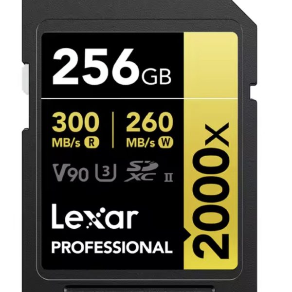 TARJETA SD LEXAR PROFESSIONAL 2000X 256GB V90