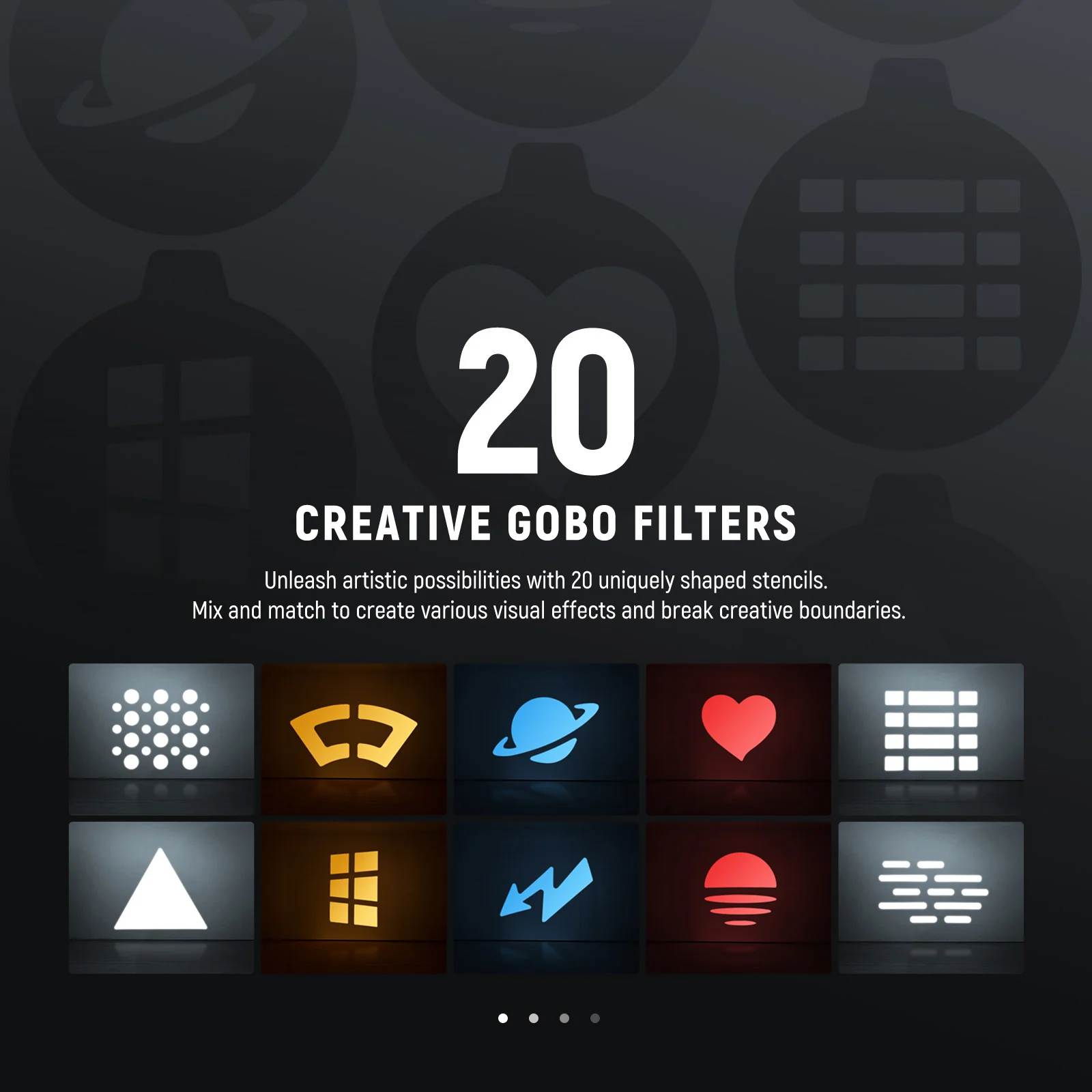 NEEWER FLASHLIGHT FL10 LUZ RGB +20 PLACAS CON DISEÑO - Imagen 4