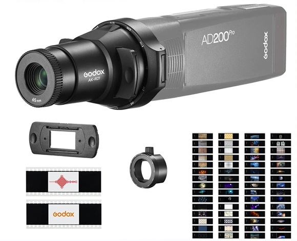 KIT GODOX GODOX AK-R21 + AK-S 60 DIAPOSITIVAS PARA FLASH CABEZA REDONDA