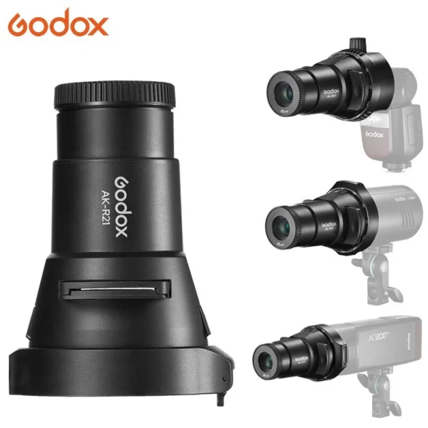 KIT GODOX GODOX AK-R21 + AK-S 60 DIAPOSITIVAS PARA FLASH CABEZA REDONDA - Imagen 2