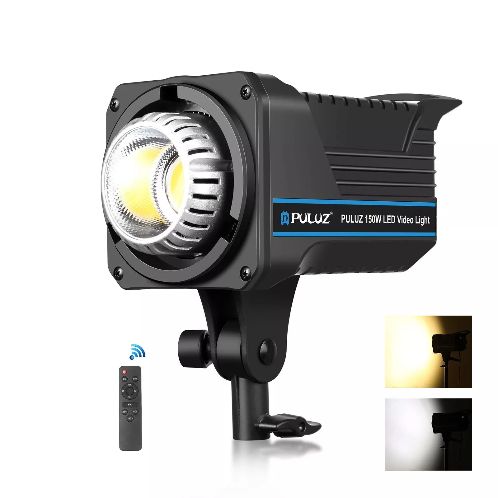 KIT CAÑON PULUZ + SNOOT OPTICO 35 DISEÑOS + ATRIL GODOX - Imagen 3